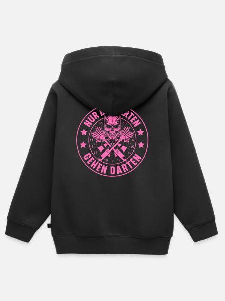 Darts - Kinder Premium Organic Zip Hoodie - Schwarz