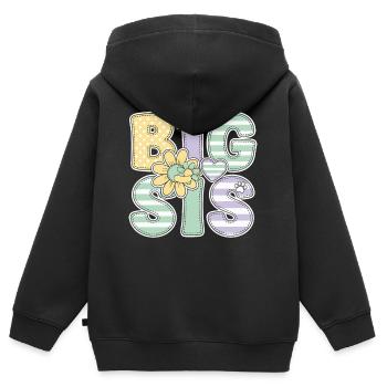 Geschlechterenthüllung Big Sis Babyparty Big Sister - Kinder Premium Organic Zip Hoodie - Schwarz - Hinten - AI Model Kid Male (0cm)