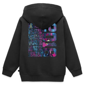 COOL 8 YEARS LIMITED EDITION 2018 8TH BIRTHDAY - Kids Premium Organic Zip-up Hoodie - black - Back - AI Model Kid Male (0cm)