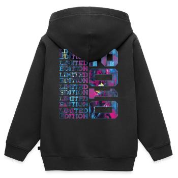 COOL 16 ANS ÉDITION LIMITÉE 2010 16E ANNIVERSAIRE - Sweat Premium à capuche zippé enfant bio - noir - Dos - AI Model Kid Male (0cm)