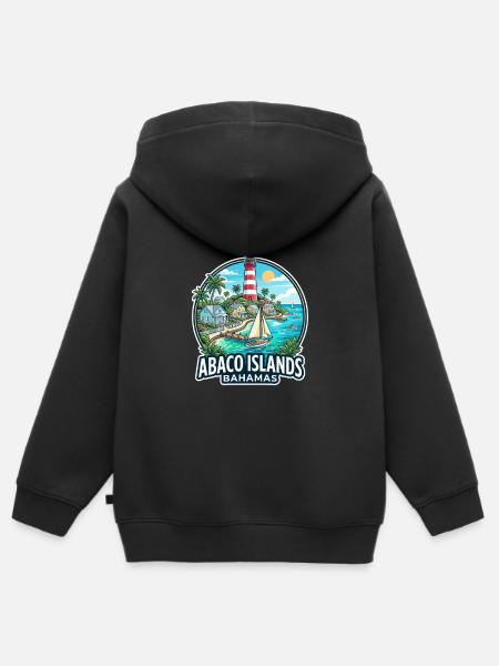 Abaco Islands Bahamas - Kinder Premium Organic Zip Hoodie - Schwarz