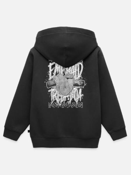 Smaragdbaumboa-Schlangenbesitzer und Reptilienhalter - Kinder Premium Organic Zip Hoodie - Schwarz