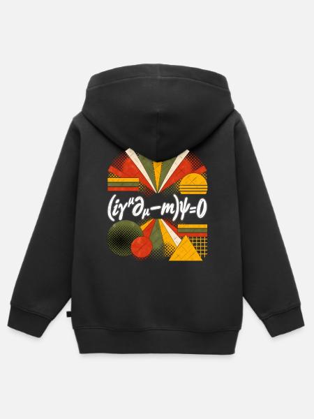Dirac-Gleichung – Physikalische Gleichung - Kinder Premium Organic Zip Hoodie - Schwarz