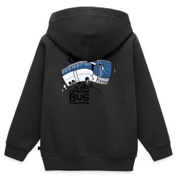 0711 Coach - Kinder Premium Organic Zip Hoodie - Schwarz - Hinten - AI Model Kid Male (0cm)