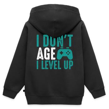 Geburtstag Gamer Gamer - Kinder Premium Organic Zip Hoodie - Schwarz - Hinten - AI Model Kid Male (0cm)