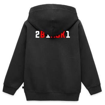 Freimaurer 2B1ASK1 Rot Weiss - Kinder Premium Organic Zip Hoodie - Schwarz - Hinten - AI Model Kid Male (0cm)