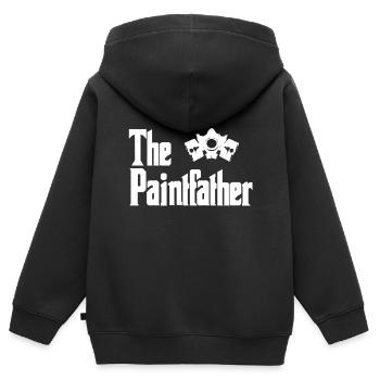 Peintre de véhicules Peintre de véhicules Peintre de voitures - Sweat Premium à capuche zippé enfant bio - noir - Dos - AI Model Kid Male (0cm)