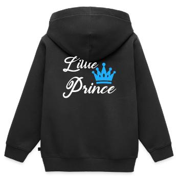 Kleiner Prinz - Kinder Premium Organic Zip Hoodie - Schwarz - Hinten - AI Model Kid Male (0cm)