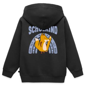Schulkind 2026 - Erstklässler Einschulung - Süßer - Kinder Premium Organic Zip Hoodie - Schwarz - Hinten - AI Model Kid Male (0cm)