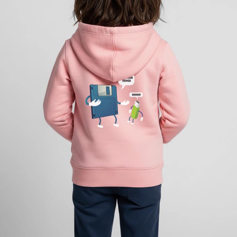 Father _ Son Floppy Disk ... Programmers & Nerd Kids Premium Organic Zip-up Hoodie