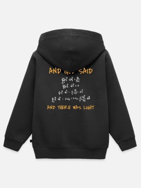 Maxwell Gleichung Lustige Physik Witz Professor - Kinder Premium Organic Zip Hoodie - Schwarz