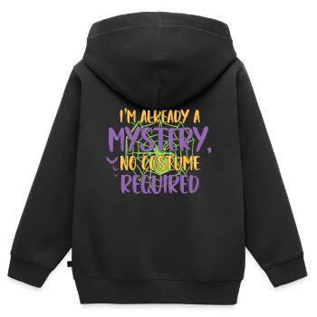 Anti Halloween - Kids Premium Organic Zip-up Hoodie - black - Back - AI Model Kid Male (0cm)