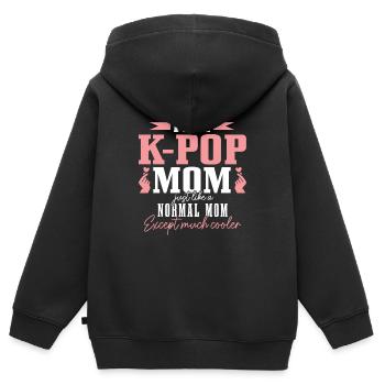 K-Pop-Fan Geschenk Koreanische Popmusik - Kinder Premium Organic Zip Hoodie - Schwarz - Hinten - AI Model Kid Male (0cm)
