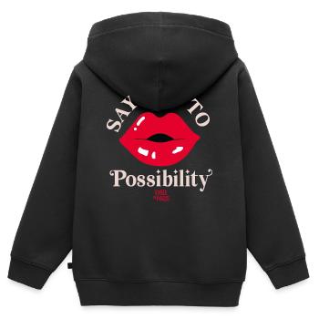 Emily In Paris Say Oui Rote Lippen - Kinder Premium Organic Zip Hoodie - Schwarz - Hinten - AI Model Kid Male (0cm)