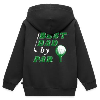 Golf Golfers Golfers - Kids Premium Organic Zip-up Hoodie - black - Back - AI Model Kid Male (0cm)