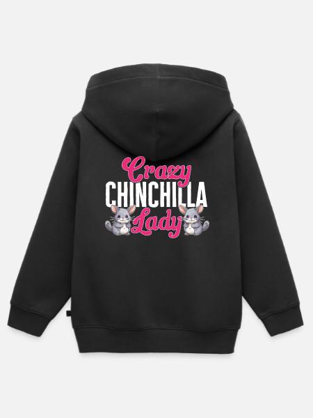 Chinchilla - Kinder Premium Organic Zip Hoodie - Schwarz