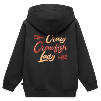 Langusten Languste - Kinder Premium Organic Zip Hoodie - Schwarz - Hinten - AI Model Kid Male (0cm)