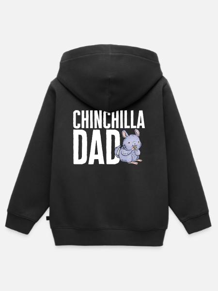 Chinchilla - Kinder Premium Organic Zip Hoodie - Schwarz