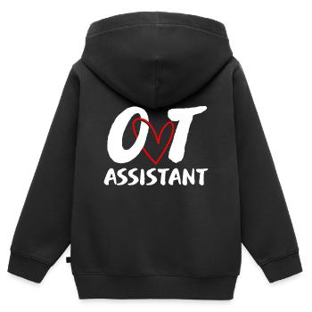 Occupational therapy occupational therapist therapy therapist - Kids Premium Organic Zip-up Hoodie - black - Back - AI Model Kid Male (0cm)