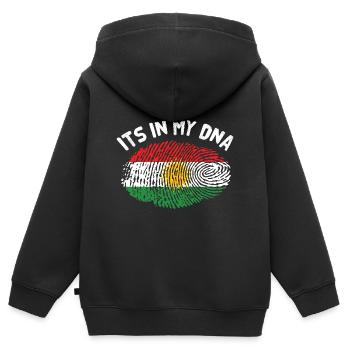 Kurdistan - Kinder Premium Organic Zip Hoodie - Schwarz - Hinten - AI Model Kid Male (0cm)