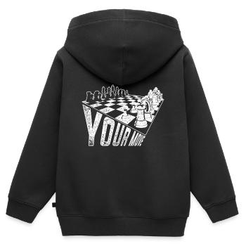 Strategie Schachzug Schach - Kinder Premium Organic Zip Hoodie - Schwarz - Hinten - AI Model Kid Male (0cm)