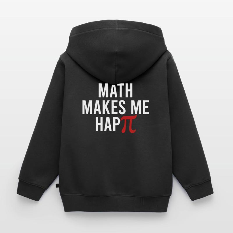 Math Geek Math Makes Me Happie Funny Integral Math Kids Premium Organic Zip-up Hoodie