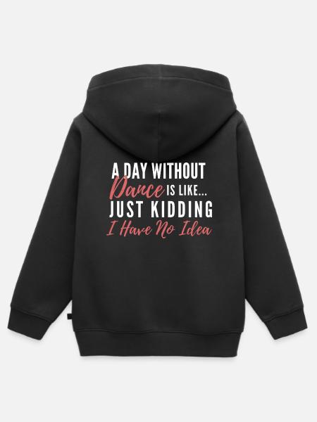 Tanzen - Kinder Premium Organic Zip Hoodie - Schwarz