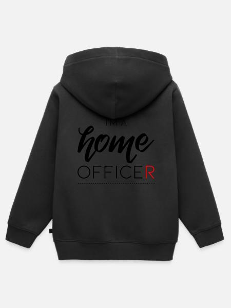 Home-Office Geschenk - Kinder Premium Organic Zip Hoodie - Schwarz