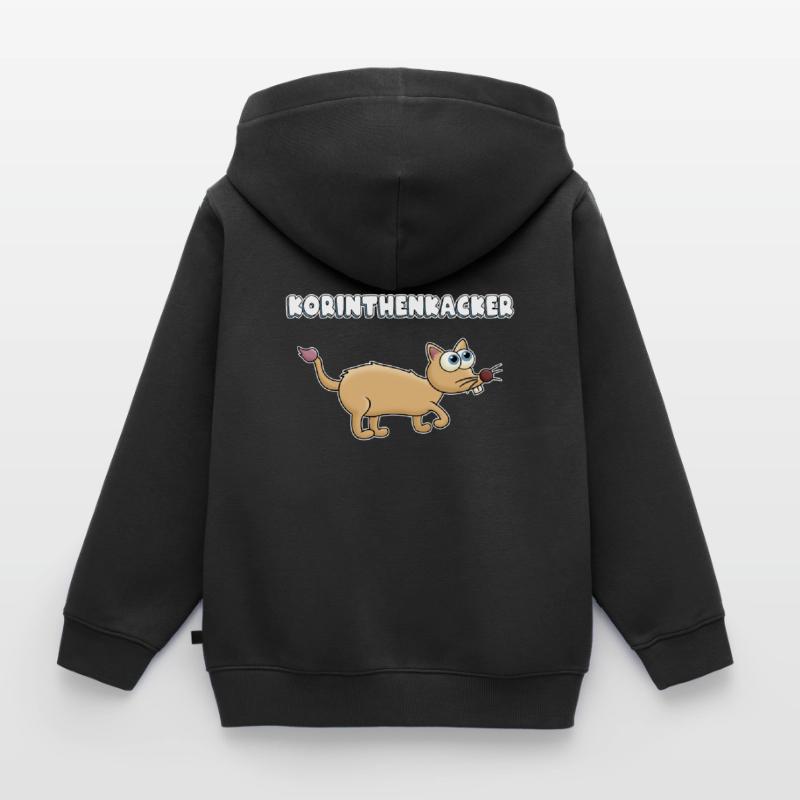 Korinthenkacker Comic Tier Kinder Premium Organic Zip Hoodie