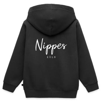 Köln Nippes Veedel Bezirk Stadtteil Kölsch - Kinder Premium Organic Zip Hoodie - Schwarz - Hinten - AI Model Kid Male (0cm)