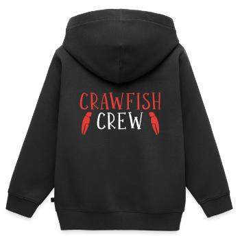 Langusten Languste - Kinder Premium Organic Zip Hoodie - Schwarz - Hinten - AI Model Kid Male (0cm)