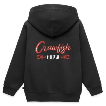 Langusten Languste - Kinder Premium Organic Zip Hoodie - Schwarz - Hinten - AI Model Kid Male (0cm)