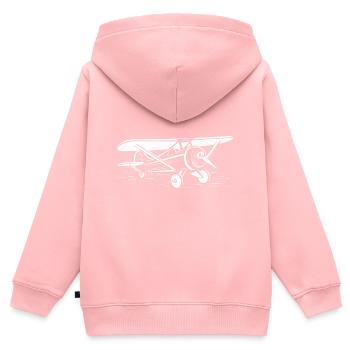 Ultraleichtflugzeuge für Flugzeuge - Kinder Premium Organic Zip Hoodie - Rosa - Hinten - AI Model Kid Female (0cm)