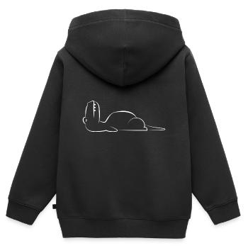 t-rest cute dino dinosaur - Kinder Premium Organic Zip Hoodie - Schwarz - Hinten - AI Model Kid Male (0cm)