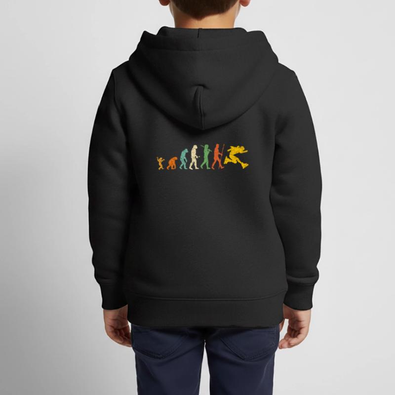 Roller Evolution Sweat Premium à capuche zippé enfant bio