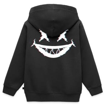 Joker Glitch - Kinder Premium Organic Zip Hoodie - Schwarz - Hinten - AI Model Kid Male (0cm)