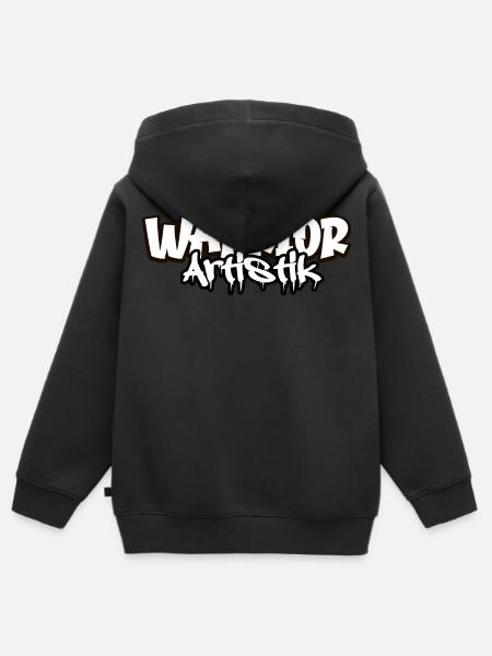 KRIEGER-ARTISTIK - Kinder Premium Organic Zip Hoodie - Schwarz