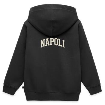 Napoli - Naples Lettering - Kids Premium Organic Zip-up Hoodie - black - Back - AI Model Kid Male (0cm)