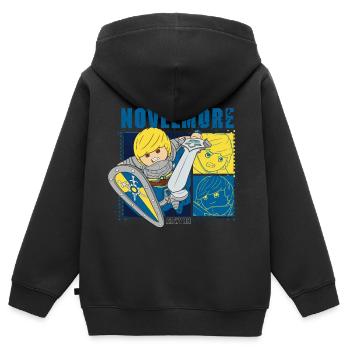 Playmobil Novelmore Prince Arwynn - Kids Premium Organic Zip-up Hoodie - black - Back - AI Model Kid Male (0cm)