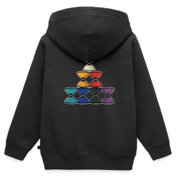Diabolo Geschenk - Kinder Premium Organic Zip Hoodie - Schwarz - Hinten - AI Model Kid Male (0cm)
