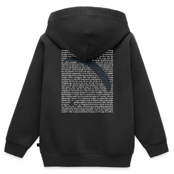 Paragliding - Kinder Premium Organic Zip Hoodie - Schwarz - Hinten - AI Model Kid Male (0cm)