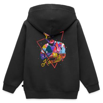 Konditor - Kinder Premium Organic Zip Hoodie - Schwarz - Hinten - AI Model Kid Male (0cm)