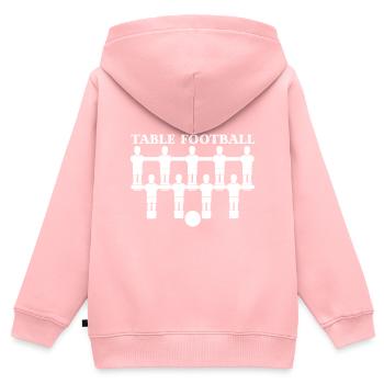 Tischfußball - Kinder Premium Organic Zip Hoodie - Rosa - Hinten - AI Model Kid Female (0cm)