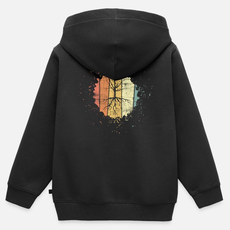 Protection de l’environnement Fridays for Future - Sweat Premium à capuche zippé enfant bio - noir
