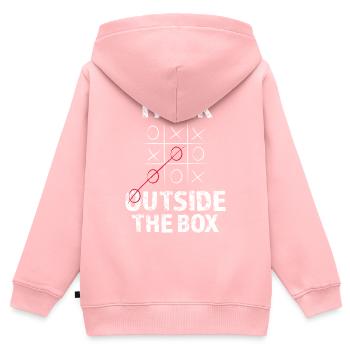 Philosophy Thinking - Kids Premium Organic Zip-up Hoodie - rose - Back - AI Model Kid Female (0cm)