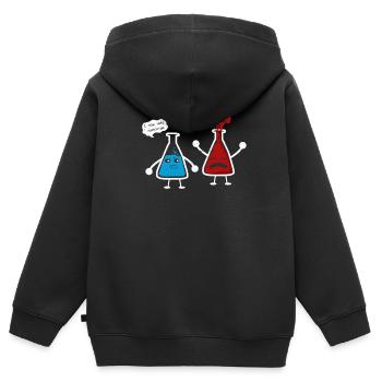 chimie - Sweat Premium à capuche zippé enfant bio - noir - Dos - AI Model Kid Male (0cm)