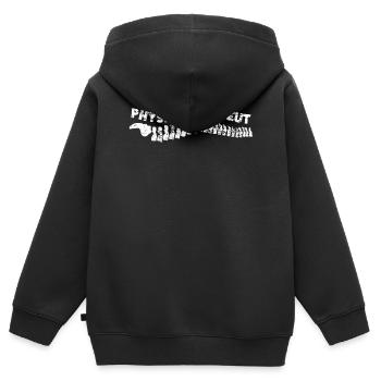Physiotherapeut - Kinder Premium Organic Zip Hoodie - Schwarz - Hinten - AI Model Kid Male (0cm)