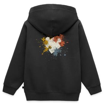 Puzzle - Kids Premium Organic Zip-up Hoodie - black - Back - AI Model Kid Male (0cm)