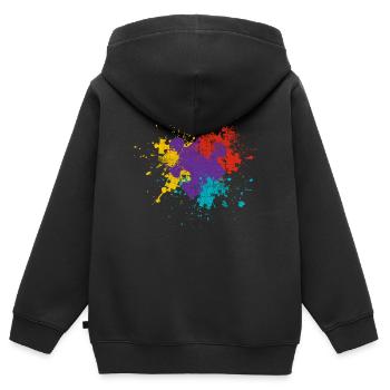 Puzzle - Kids Premium Organic Zip-up Hoodie - black - Back - AI Model Kid Male (0cm)