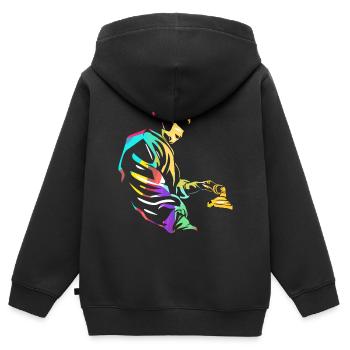 Anesthetist anesthesia gift - Kids Premium Organic Zip-up Hoodie - black - Back - AI Model Kid Male (0cm)